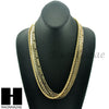 HIP HOP 4 CHAINS SET ROPE, CUBAN, HERRINGBONE & FIGARO 5mm NECKLACE CHAIN SET - Raonhazae