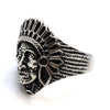 NEW US SELLER STAINLESS STEEL NATIVE AMERICAN INDIAN CHIEF APACHE RING RS130S - Raonhazae