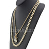 CED OUT KING CROWN CLOVER PENDANT DIAMOND CUT 30" CUBAN ROPE CHAIN NECKLACE G41 - Raonhazae