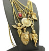 Hip Hop Ruby, 2 Angels, Jesus, Lion, Medusa, Ankh Pendant 7 Necklace Set GB112G - Raonhazae