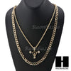 21 SAVAGE LIFTING CHARM DIAMOND CUT 30" CUBAN CHAIN NECKLACE SET G18 - Raonhazae