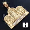 Mens Stainless steel Gold Last Supper Charm Pendant SS006 - Raonhazae