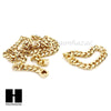 Men 14k Gold Finish Heavy 15mm Miami Cuban Link Chain Necklace Bracelet 9" 30" A - Raonhazae