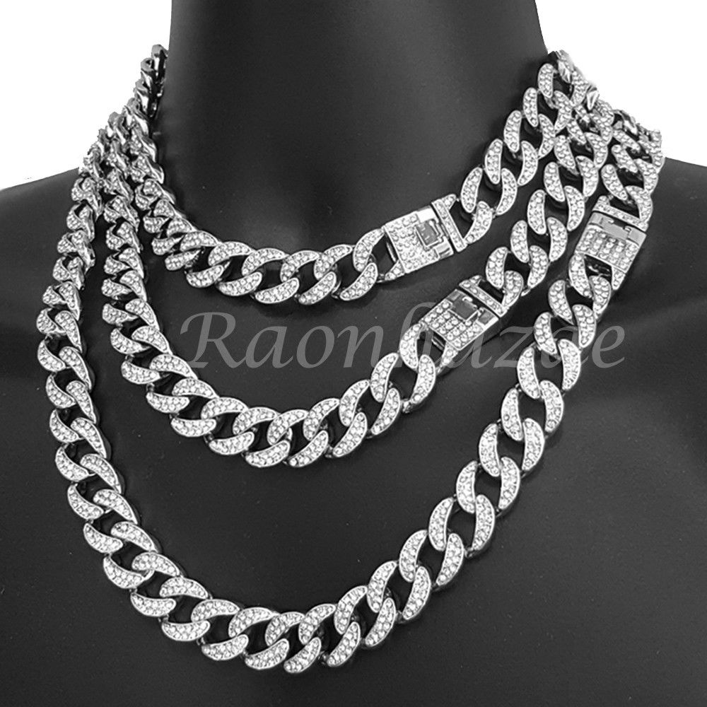 Diamond Cuban Link Stainless Steel Choker Chain – GTHIC