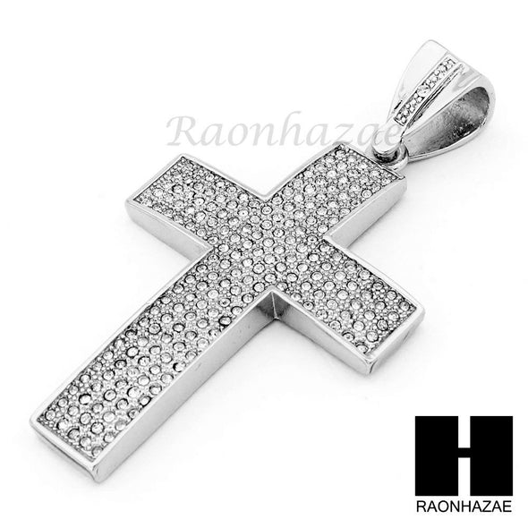 Hip Hop Cross Pendant 16" Choker 18" Tennis 30" Miami Cuban Chain 21S - Raonhazae