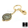 Gold 5X Magnifying Glass Tree of Life Key Chain Pendant Chain Necklace Set SJ4G - Raonhazae