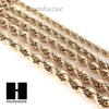 New Run Dmc 14k Yellow Gold Plated 12 to 20mm wide 30" Hollow Dookie Rope Chain - Raonhazae
