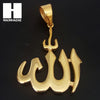 Mens 316L Stainless steel Gold Muslim Islam Allah Pendant SS020 - Raonhazae