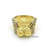 NEW MENS BIG CHUNKY GOLD MICRO MINI ANGEL RING KR012G - Raonhazae