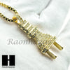 HIP HOP ELECTRIC PLUG / RED RUBY 24" BOX / CUBAN LINK CHAIN NECKLACES - Raonhazae