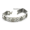 STAINLESS STEEL SILVER MUSLIM ALLAH MUHAMMAD BRACELET STB115S - Raonhazae