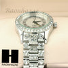 Men Techno Pave Lil Wayne Hip Hop Lab Diamond14K White Gold Watch 196S - Raonhazae