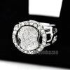 MENS GOD JESUS CHRIST FACE CHRISTIAN CHURCH SILVER PLATED RING SIZE 8 - 13 N013S - Raonhazae