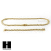 14k Gold Finish Heavy 12mm Miami Cuban Link Chain Necklace Bracelet Various SetE - Raonhazae