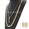 DREAM CHASERS ROPE CHAIN DIAMOND CUT 30" CUBAN LINK CHAIN NECKLACE S09G - Raonhazae