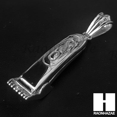 316L Stainless steel Silver Barber Clipper Trimmer Pendant SS017 - Raonhazae