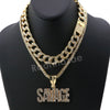 Hip Hop Quavo SAVAGE Miami Cuban Choker Chain Tennis Necklace L39 - Raonhazae