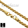 New 14k Gold PT Pyramid Pendant 15mm Miami Cuban 30" Necklace SET 203G - Raonhazae