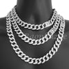 Quavo 14k Silver 16mm 16"- 30" Miami Cuban Link Choker Chain Necklace - Raonhazae