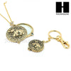 Gold 5X Magnifying Glass Lady Luck Elephant Key Chain Pendant Chain Necklace Set SJ2G - Raonhazae