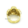 NEW MENS BIG CHUNKY GOLD MICRO MINI ANGEL RING KR012G - Raonhazae