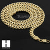 14K GOLD PLATED CONCAVE CUBAN NECKLACE CHAIN (6-10mm) w/ (8"/9"/24"/30"/36") - Raonhazae