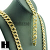 Hip Hop Mens 14k Gold Finish 16mm 30", 36" Cuban Link Chain Bracelet - Raonhazae