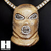 Hip Hop Premium Goon Mask Miami Cuban Choker Tennis Chain Necklace H - Raonhazae