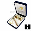 14K GOLD TONE AMERICAN FLAG PRESIDENT CUFFLINKS TIE PIN GIFT BOX03 - Raonhazae