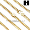 14k Gold Finish Heavy 6mm Miami Cuban Link Chain Necklace Bracelet Various Set Z - Raonhazae