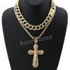 Hip Hop Quavo Bold Cross Miami Cuban Choker Tennis Chain Necklace L35 - Raonhazae