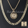 ANGEL ROUND ROPE CHAIN DIAMOND CUT 30" CUBAN LINK CHAIN NECKLACE S014 - Raonhazae