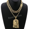 Hip Hop Quavo Jesus Face Miami Cuban Choker Chain Tennis Necklace L47 - Raonhazae