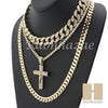 14K GOLD PT Lil JESUS CROSS MIAMI CUBAN 16"~30" CHOKER TENNIS CHAIN S18 - Raonhazae