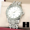 Men Techno Pave Lil Wayne Hip Hop Lab Diamond 14K White Gold Watch 194S - Raonhazae