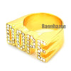 HIP HOP FASHION SOLID CHUNKY A$AP DOPE GOLD PLATED RING N003G - Raonhazae