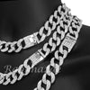 Quavo 14k Silver 16mm 16"- 30" Miami Cuban Link Choker Chain Necklace - Raonhazae