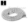 .925 STERLING SILVER TENNIS CHAIN DIAMOND CUT 24" 30" LINK CHOKER NECKLACE L03 - Raonhazae