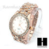 Men Techno Pave Lil Wayne Hip Hop Lab Diamond Rose Gold Watch 194RG - Raonhazae