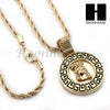 JESUS ROUND ROPE CHAIN DIAMOND CUT 30" CUBAN LINK CHAIN NECKLACE S012 - Raonhazae