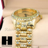 Men Techno Pave Lil Wayne Hip Hop Lab Diamond14K Gold Watch 197GD - Raonhazae