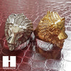 MENS 316L STAINLESS STEEL LION KING FACE GOLD SILVER TONE RING 8-12 SG036 - Raonhazae