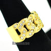 HIP HOP FASHION CUBAN LINK BAND STYLE GOLD PLATED RING N004G - Raonhazae