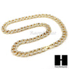 Mens 14k Plated DRAKE TIGER Pendant w/ 30" Cuban Link Chain NN032G - Raonhazae