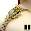 Women Luxury Golden jaguar leopard Lab Simulated Diamond Bracelet Watch WW003 - Raonhazae