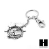 Magnifying Glass Wheel with Anchor Key Chain & Pendant Chain Necklace Set SJ1S - Raonhazae