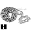 MENS HIP HOP KNUCKLE DUSTER PENDANT 24" ROPE CHAIN NECKLACE N032 - Raonhazae