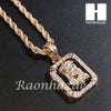 New 14k Gold PT Jesus Pendant 15mm Miami Cuban 30" Necklace SET S200 - Raonhazae