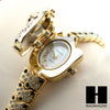 Women Luxury Golden jaguar leopard Lab Simulated Diamond Bracelet Watch WW003 - Raonhazae