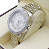 MEN TECHNO PAVE LUXURY 14K WHITE GOLD WATCH CUBAN BRACELET SET FM05S - Raonhazae